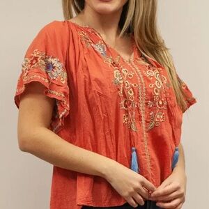 NWT Kyla Seo Kiora Blouse in Fig, size S